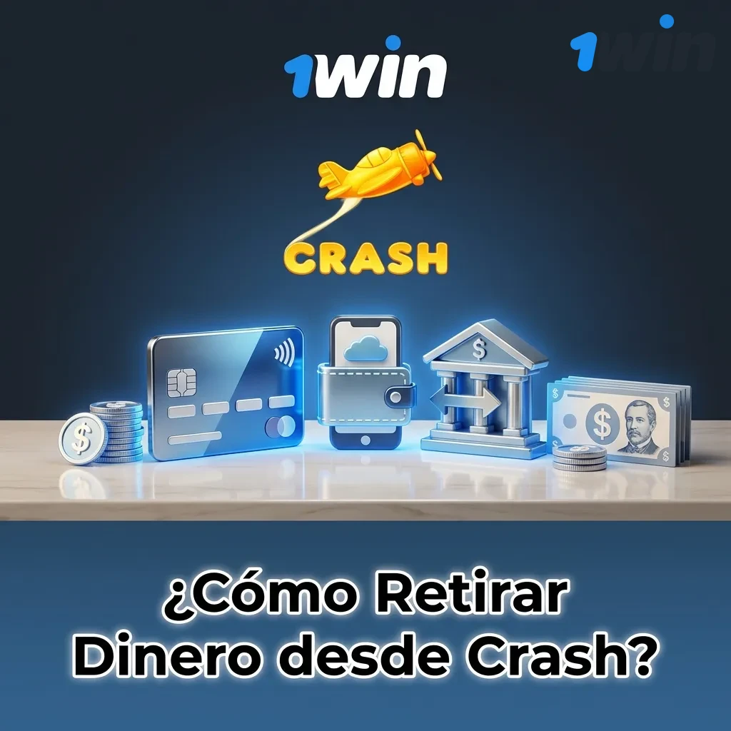 Step-by-step guide showing how to withdraw money from Crash: profile access, method selection, amount entry, and confirmation.
