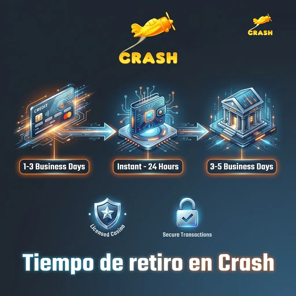 Gráfico comparativo de tiempos de retiro en casinos: criptomonedas, billeteras electrónicas y transferencias bancarias