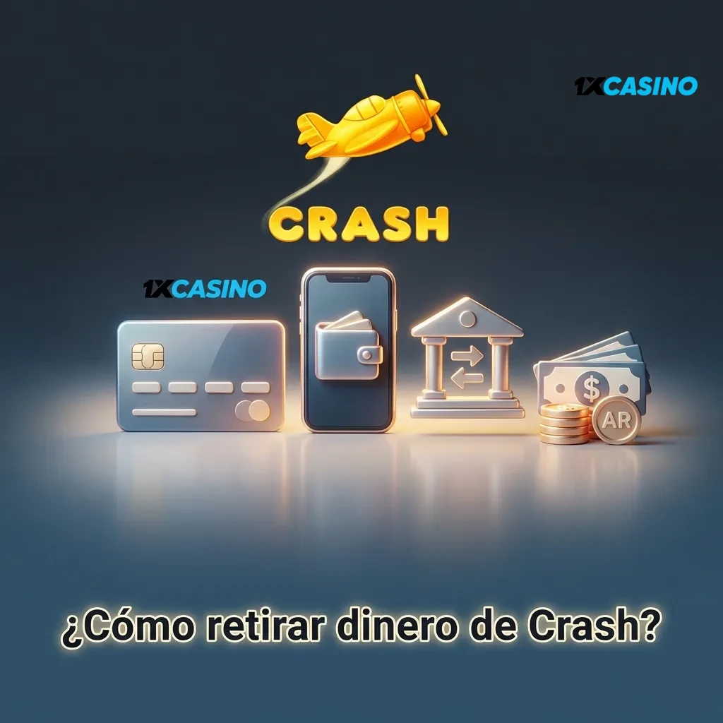 Guía paso a paso para retirar dinero de Crash: verificación, acceso al perfil, selección de método y confirmación.
