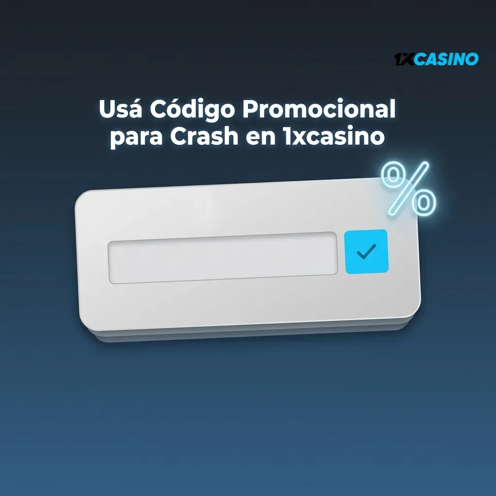Código promocional CRASH2024 para 1xCasino destacado en pantalla de registro con beneficios de bonificación