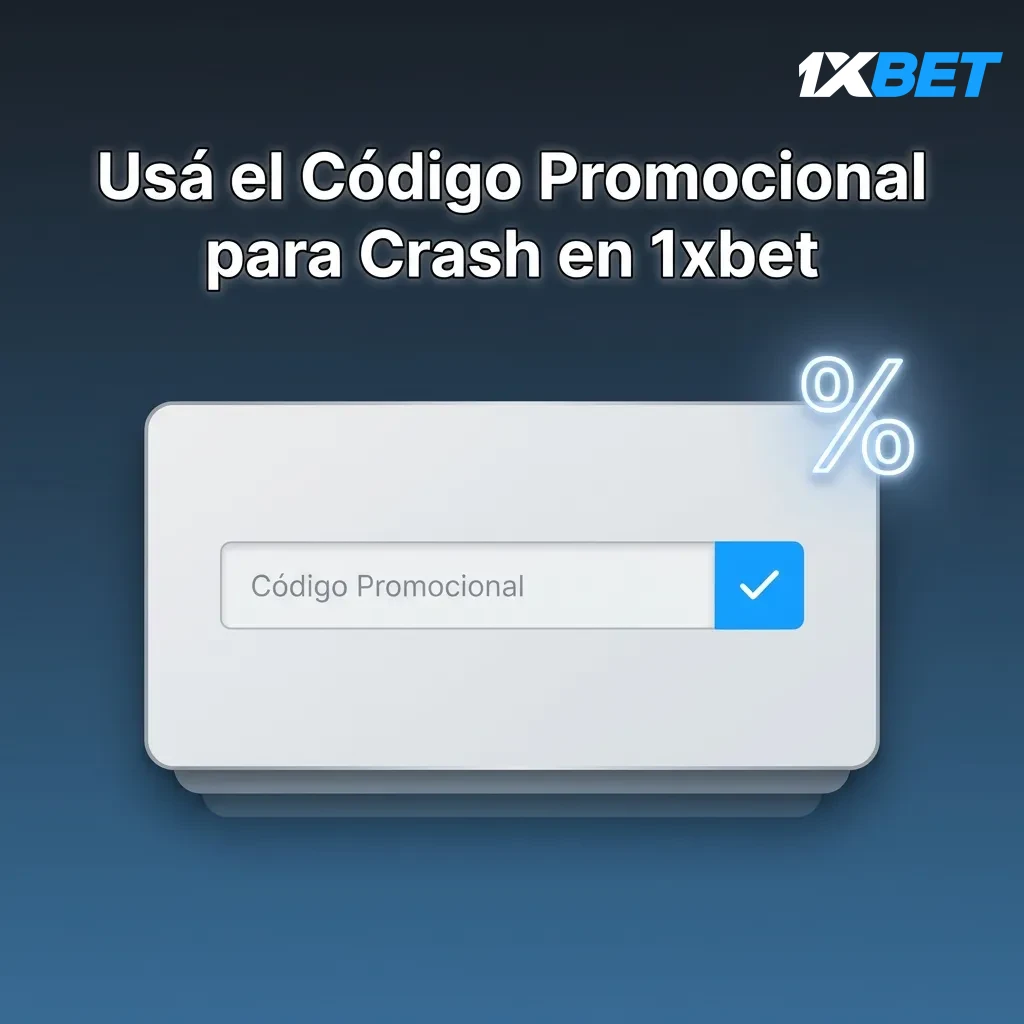 Jugador ingresando código promocional CRASHMAX en formulario de registro de 1xbet para obtener bono de bienvenida