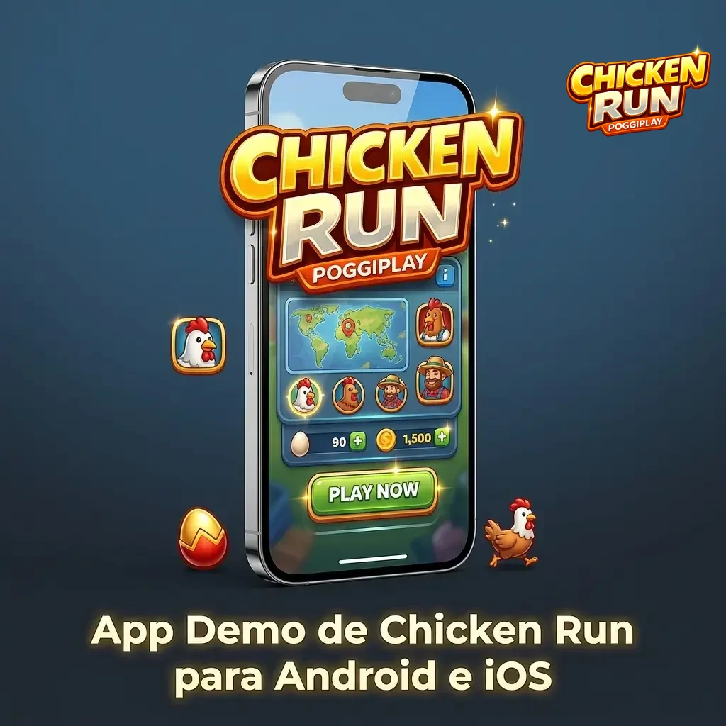 Chicken Run demo en app móvil para Android e iOS desde casino online, con interfaz adaptada a celulares y tablets