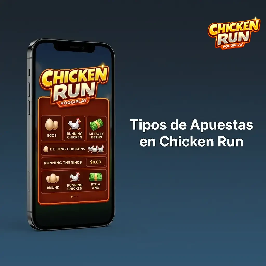 Tipos de apuestas en Chicken Run: única, múltiple, auto apuesta y retiro automático para cada perfil de riesgo.